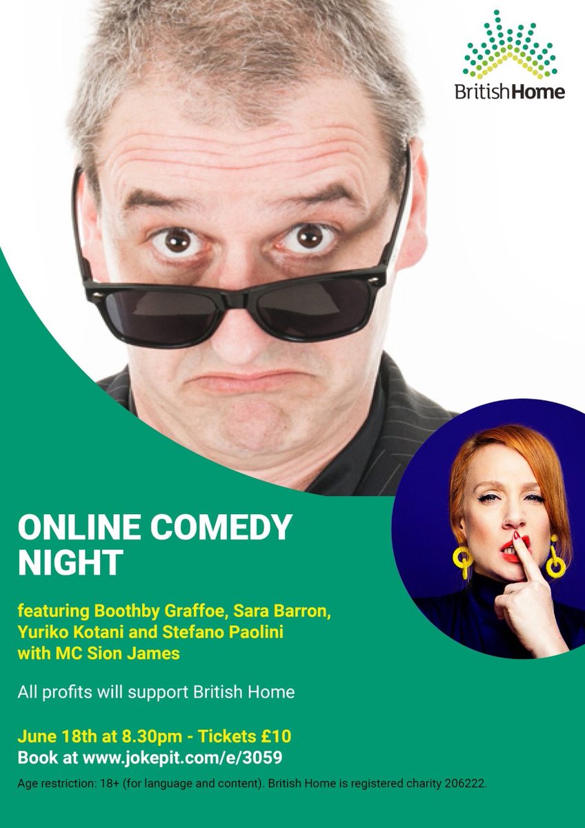CollyComedyClub's tweet photo. People of #Streatham please support this charity comedy fundraiser for @TheBritishHome ( Specialist care home for people with neurodisability) Please buy a ticket and come have a laugh whilst raising funds for a worthy Streatham charity. Tickets : https://t.co/9Fjw38wY5k Pls RT https://t.co/oiQAMk3cO1