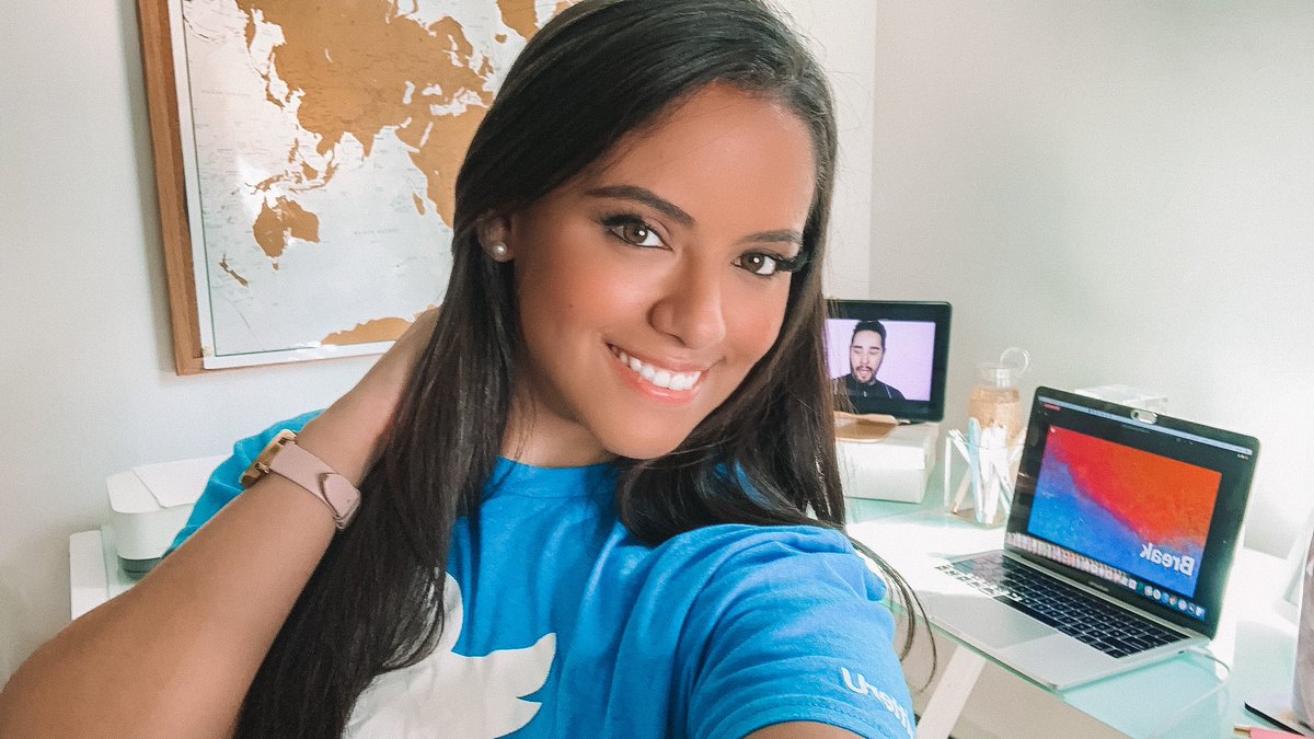 ItsJulieRomero's tweet photo. My #WFHView has everything from laptop, printer, candles, @Rwlshmakeup & ghost stories!
Still not better than some of our @terns! https://t.co/TJ83IRl6KO