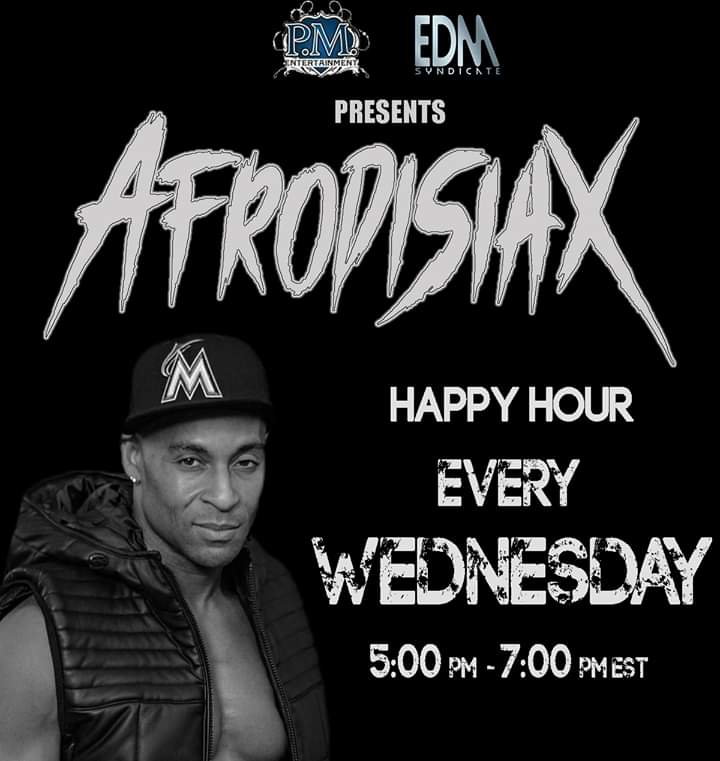 PMENTWORLDWIDE's tweet image. Today!  It's The AfrodisiaX Happy Hour!  Starting at 5pm-7pm EST.  Tune in!  He'll be streaming live from his fan page. Fan page link: facebook.com/AfrodisiaX/ #breakbeat #housemusic #trancemusic #hiphop #HappyHour #HumpDaaaaaayyyy