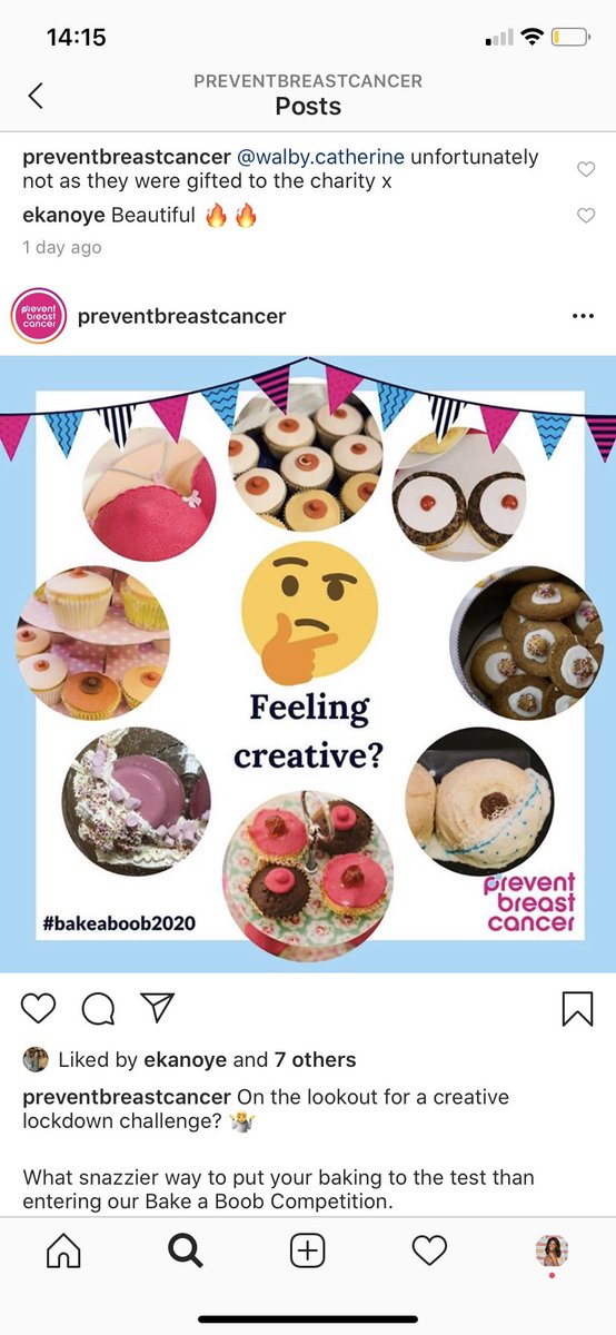 VictoriaEkanoye's tweet photo. 🎗BOOBS🎗

For a little light relief @wearepreventBC invite you to put smiles on faces, pennies in pots &amp; Boobs in ovens!

I’m no Delia, but here’s my @FerreroUK Boob cake for inspo😜

Can’t wait to see your weird &amp; wonderful creations!

👉🏾 https://t.co/QBytI76fet

#bakeaboob2020 https://t.co/XNxXrsPm3l