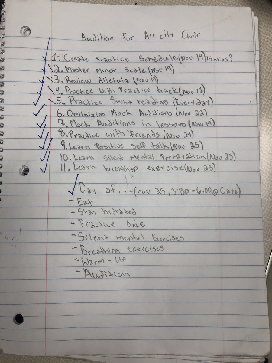 ArtSmartOrg's tweet image. What #SmartSkills have you gained while preparing for an interview, audition, presentation or performance? Our #GoalMapping template helped ArtSmart student Kayla successfully plan her audition for the @AllCityPhilly choir earlier this year with the help of mentor @ErinMAlcorn!