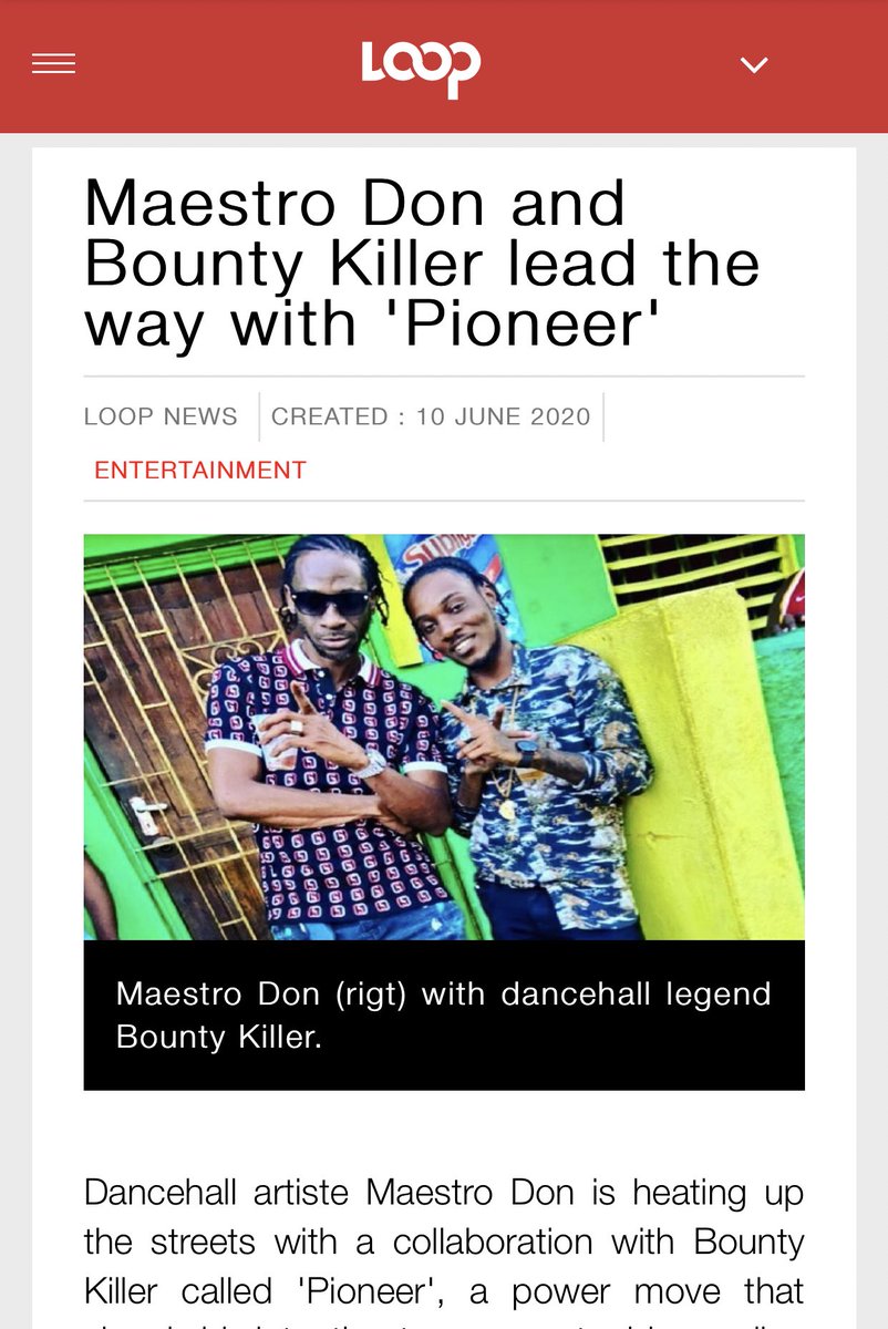 MaestroDonMusic's tweet photo. PIONEER❗️ Yuh check out the Music Video Yet? • @loopjamaica Nearby @grunggaadzilla #MaestroDon #BountyKiller #RyteDyrekshan #1Neway #Alliance #WeNext 🔥💣 @jjwizzle876 @ricotayla #YardStyleEnt https://t.co/40uXDgfJRe https://t.co/dfuqoZ3mmT