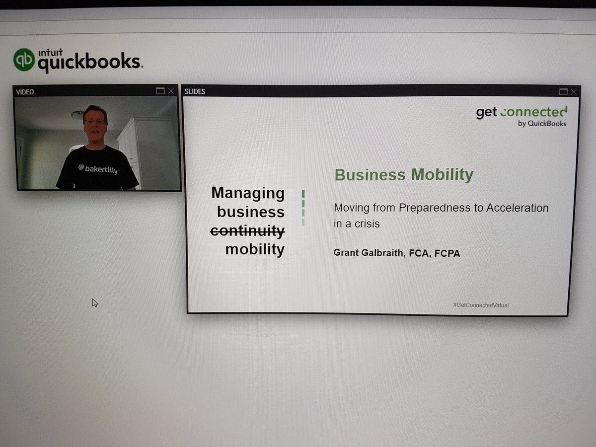 sovereign_cloud's tweet photo. Continuing the catch up of @QuickBooksCA #getconnectedvirtual with the session "Managing Business Mobility" with Grant Galbraith of @bakertillycan https://t.co/AdVFtLjZUh