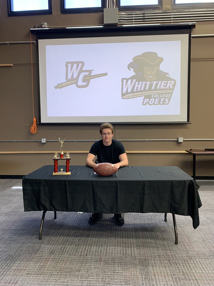 Very proud of you Jericho. @jerichobrennan4 #redhawk football. Whittier is getting a good one.