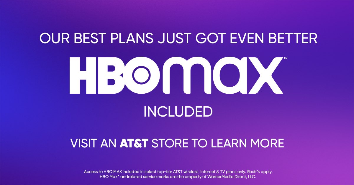 Sign up for new TV service or get on our Unlimited Elite cellular plan and get HBO Max INCLUDED!!