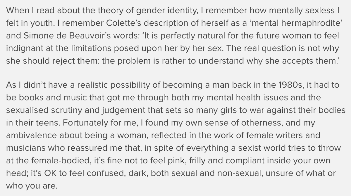 16. This is just more of the same. Her personal history certainly includes tragedy, and I'm sure we can all sympathise with that - but it has no bearing on the experiences of the trans people she's trying to claim she can relate to here.