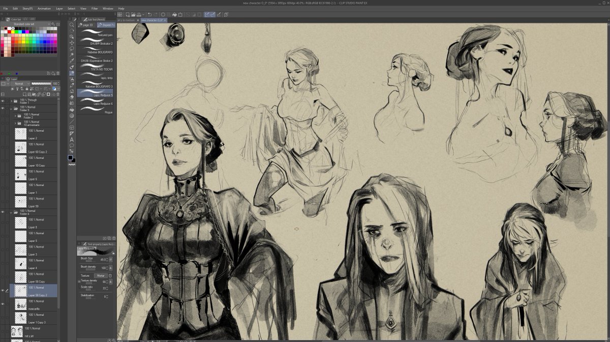 O_0 Sketches #characterdesign #CLIPSTUDIOPAINT 