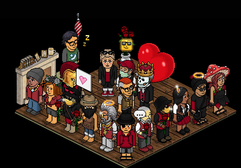ScuroFamiglia's tweet photo. Ce qui devait être une photo juste entre Elsad et Vito se termine par une photo entre 18 Scuro... Enjoy, le genre de moment que vous ne connaitrez dans aucune autre mafia sur @HabboFR https://t.co/iJaYYzqrrf