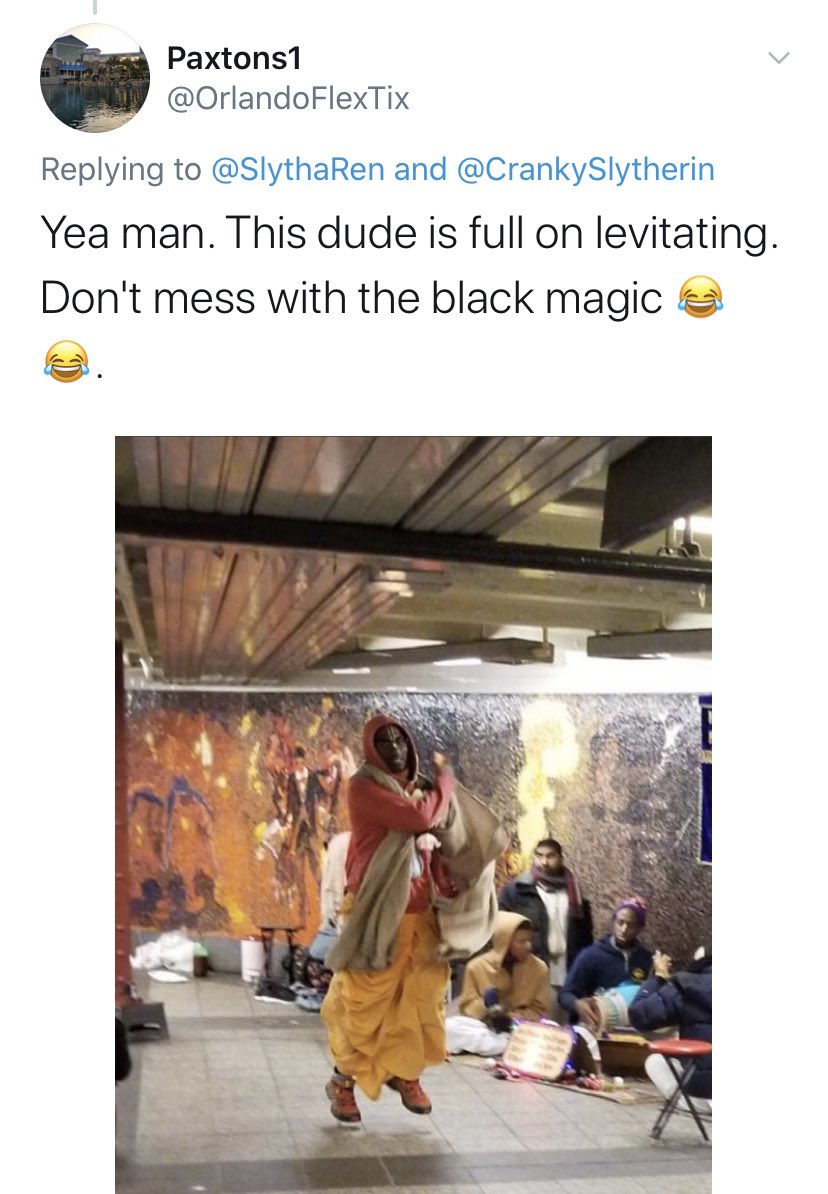 ExposedParks's tweet image. How can @OrlandoFlexTix (Paxtons1) continue to be allowed to work on MCParks, when it’s known that he is a racist. 
Look at this tweet of him mocking this man, claiming he has ‘black magic’ because of his ethnicity. 
@MinecraftParks @MCParksToday Fire Him Now!!! 
#BLM