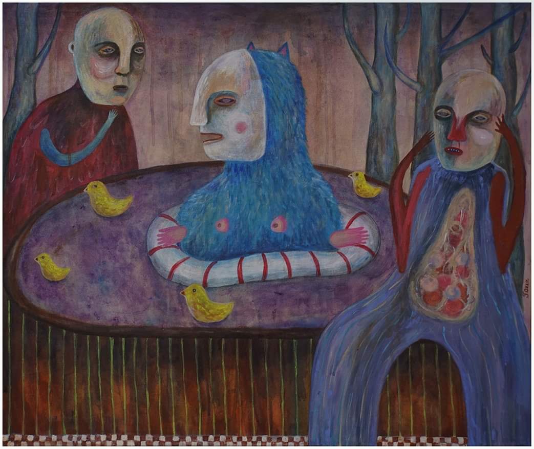 "Midnight bath with little toy duckings", 30 x 36", acrylic on canvas
#art #painting #bath #relaxation #meditation #illustration #arte #cat #kittycat #rituals #duckling #canada