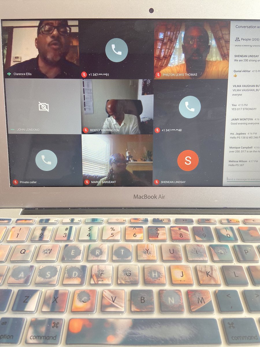 Happening NOW- over 200 people on our “Conversation with Clarence” to connect with our school community on the state of <a href="/CSD17NYC/">District 17</a> and plans moving forward in our collective efforts to provide a quality and accessible education for ALL of our students. <a href="/IClarenceEllis/">Clarence Ellis, Ed.D.</a> <a href="/SheneanL/">Shenean Lindsay</a>