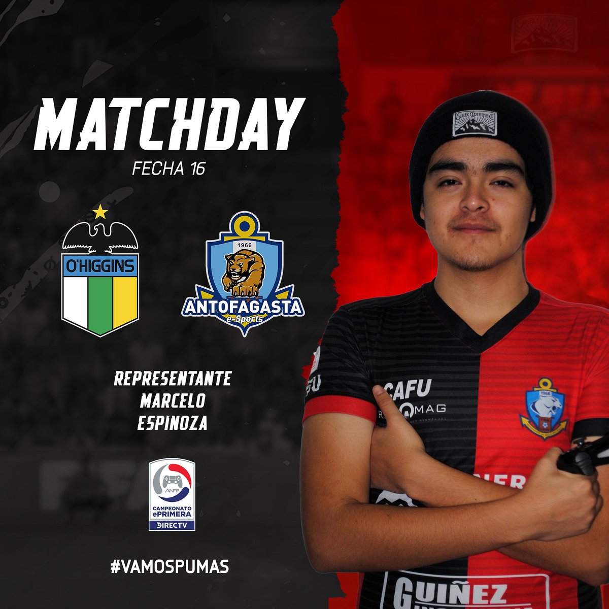 Jornada pasada, jornada de aprendizaje. ¡Hoy vamos a dar vuelta el pronóstico! ✊🏼

Esta noche enfrentaremos a #OHigginseSports por la fecha 16 del campeonato #ePrimeraDIRECTV 📺 

Vamos por ese doblete, Marcelo 👊🏻

#CDAeSports