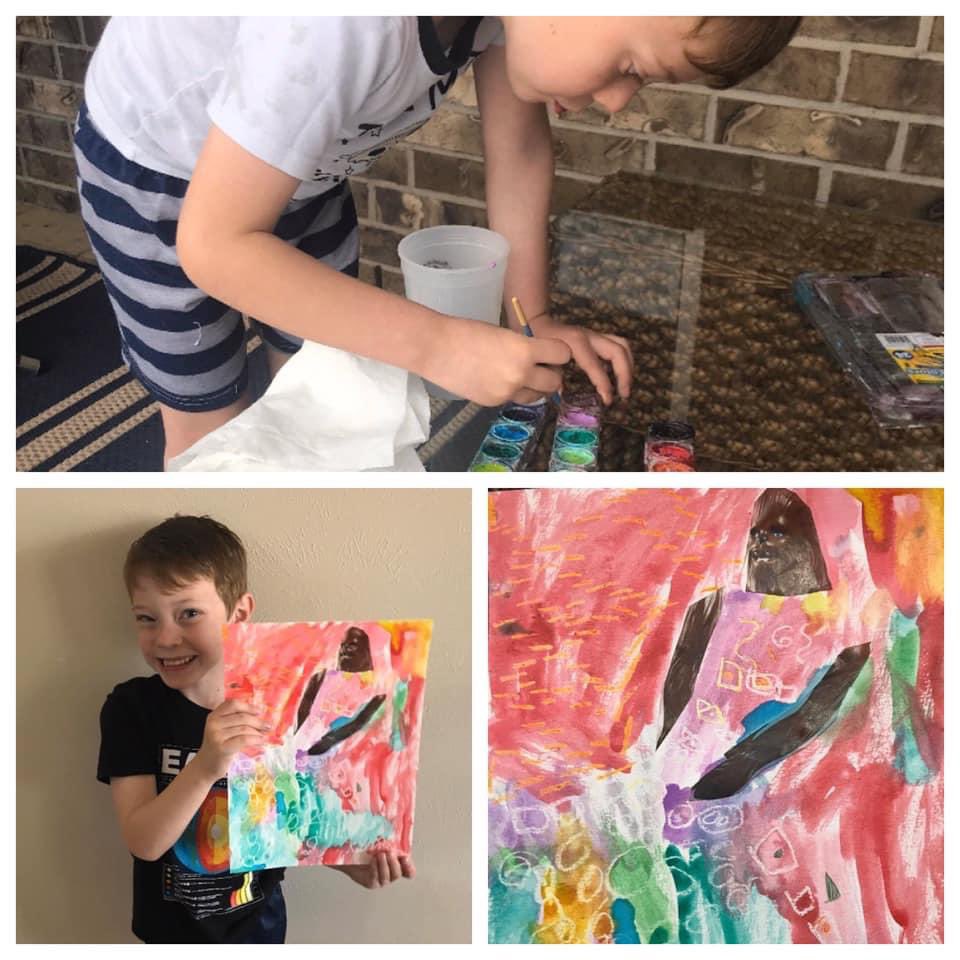 MaxianKim's tweet photo. Summer is the perfect time to showcase the amazing artwork our Sampson Stallions created during quarantine!  Art=❤️!  We all need it!  @Cfisdcreates  @CFISDArt  @SampsonElem https://t.co/OlplKWyITL