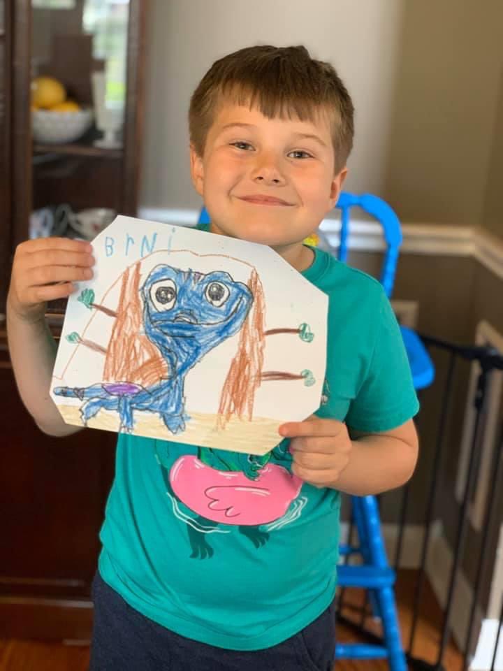 MaxianKim's tweet photo. Summer is the perfect time to showcase the amazing artwork our Sampson Stallions created during quarantine!  Art=❤️!  We all need it!  @Cfisdcreates  @CFISDArt  @SampsonElem https://t.co/OlplKWyITL