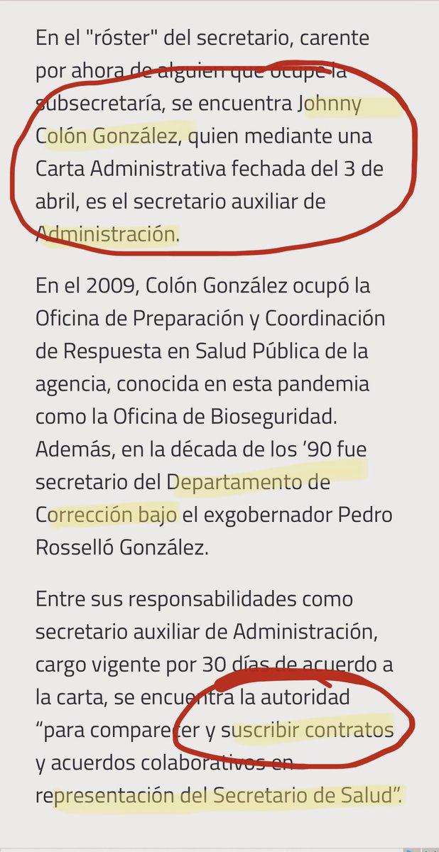 PacoLenaCasiCFO's tweet photo. #JohhnyColonGonzalez es el actual jefe de Administración en @DeptSaludPR, despues de la adquisición #fatula de las pruebas #COVID19 y es el encargado de las #COMPRAS de dicho departamento (mas con eso pronto) https://t.co/cFssw8tUZx