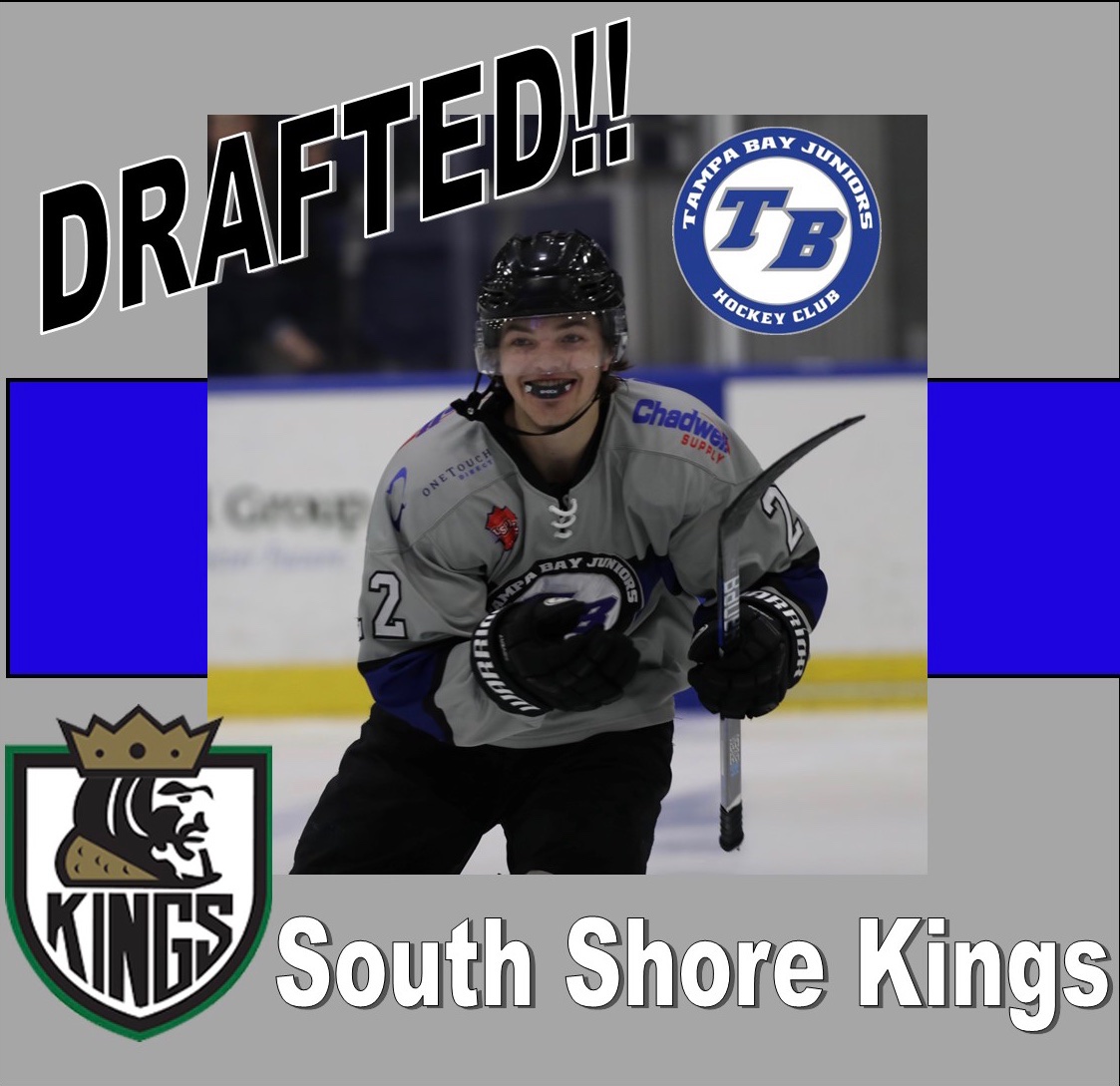 tbjuniorsusphl's tweet photo. CONGRATULATIONS to Stanley Lucas for being Drafted by the NCDC’s South Shore Kings!!! 
@stanleylucs @ssk_hockey 

#hardworkpaysoffs #southshorekings #tbj #hockey #drafted #usphl #tampabayjuniors https://t.co/B9eLfXo7hS