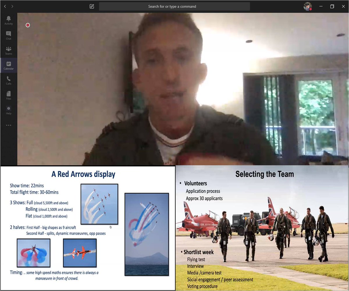 Tonights Virtual Parade Night was a special one as Cadets from Goole were joined with Doncaster, Crowle, Thorne and Armthorpe Squadrons for a presentation and Q&amp;A with Flt Lt Jon Bond, Red 6 with the Red Arrows. Thank you for a superb and exciting presentation @jonbond_red6
