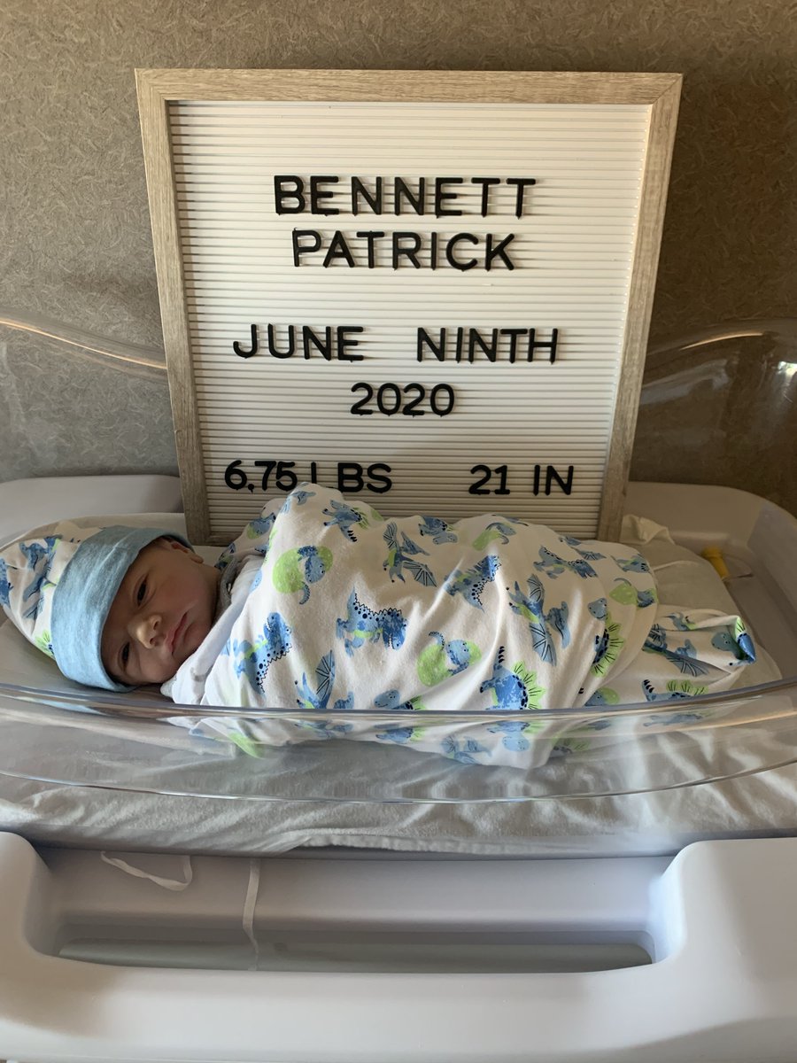 Now entering the starting lineup...

Bennett Patrick Thramer 
6 lbs. 12 ozs. 
21 inches 
#Bennettgetsbuckets 

Truly God’s greatest gift. Such a blessing for <a href="/thramer1092/">Phil Thramer</a> and I!