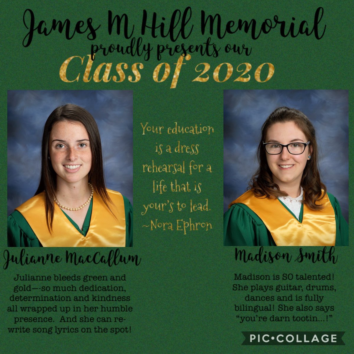 JMH Class of 2020 💚💛