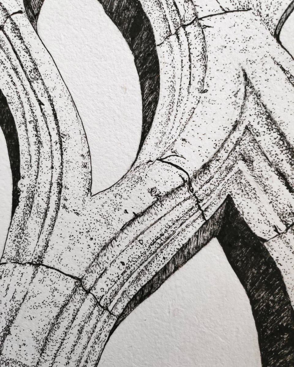 allthestones's tweet photo. Look what gorgeousness landed at my door yesterday! A sneaky wee bday surprise from Keith by one of my favourite artists @JohnFlynnArt! Drawn from one of my pics of Kilconnell Friary in County Galway the detail is AMAZING ✨ I could stare at it all day 😍 #irishart #johnflynnart https://t.co/cTkJOOHgJf