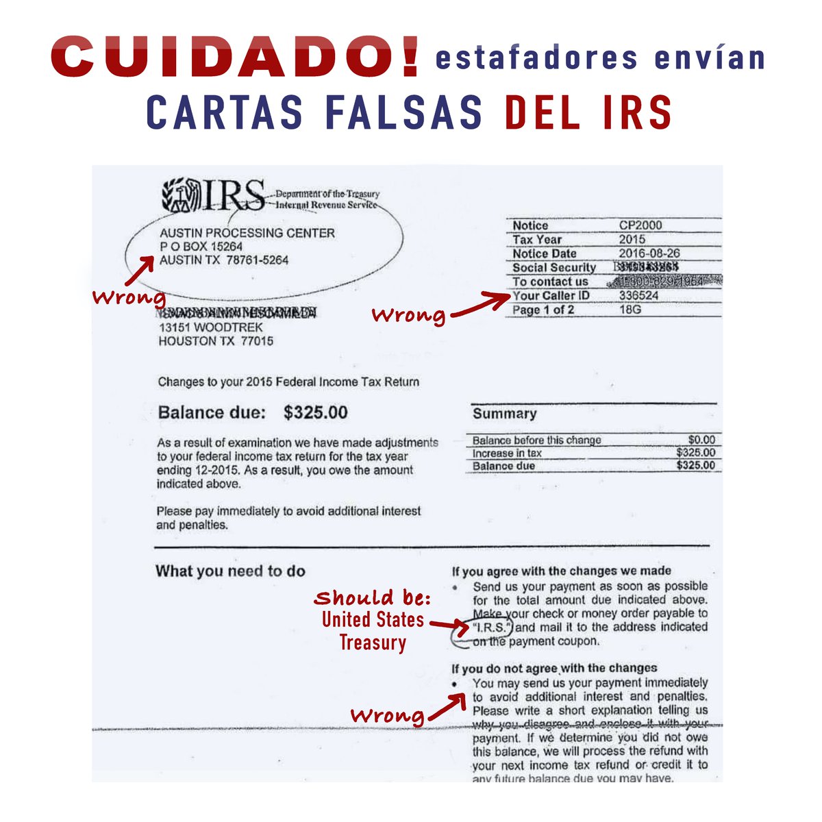 InmigrandoconK's tweet photo. #Alerta!!
El #IRS no te pedirá un pago, no verificará tu información o cuenta de banco por #RedesSociales, ni por teléfono o correo electrónico.
#COVIDreliefIRS #StimulusChecks #stimuluspackage2020 #Taxes #stimulusdeposit
#FuturoTax para inmigrantes y sus familias. https://t.co/Dn5LJvjEip