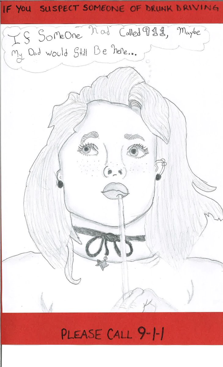 Congratulations to our 2020 Matthew Paul Carvalho Poster Contest 1st place winner Elyse Thompson. #contest #winner #madd #poster #youth #drivesober   madd.ca/pages/wp-conte…