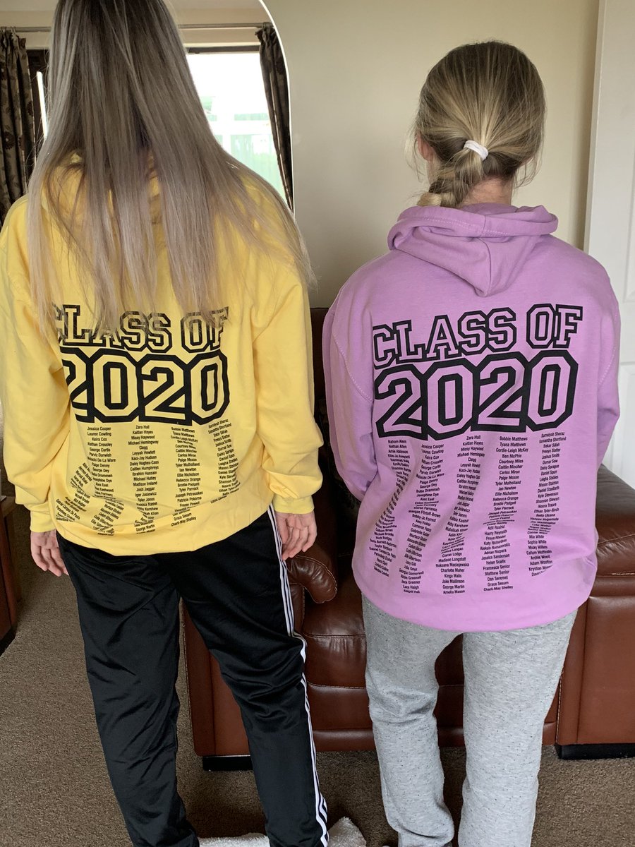 juliegilbert67's tweet photo. @CathedralYear11 Codie actually got out of bed to go with Ellie to pick their hoodies up both girls love them x https://t.co/W1YvqRAqkd