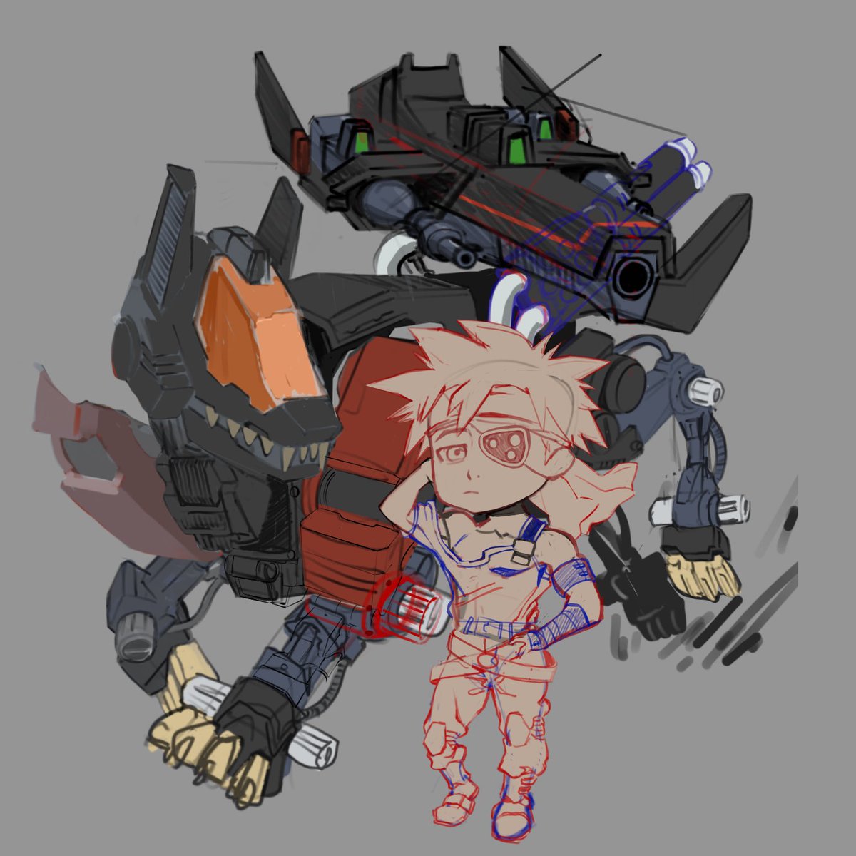 PillowDS's tweet image. Now that I’ve finished the Berserk Fury, I’m working on the #CommandWolf and Irvine!! I plan to change the angle of the head to face forward. Hope you all are having a great week &amp;lt;3
#zoids #illustration #fanart #ArtistOnTwitter