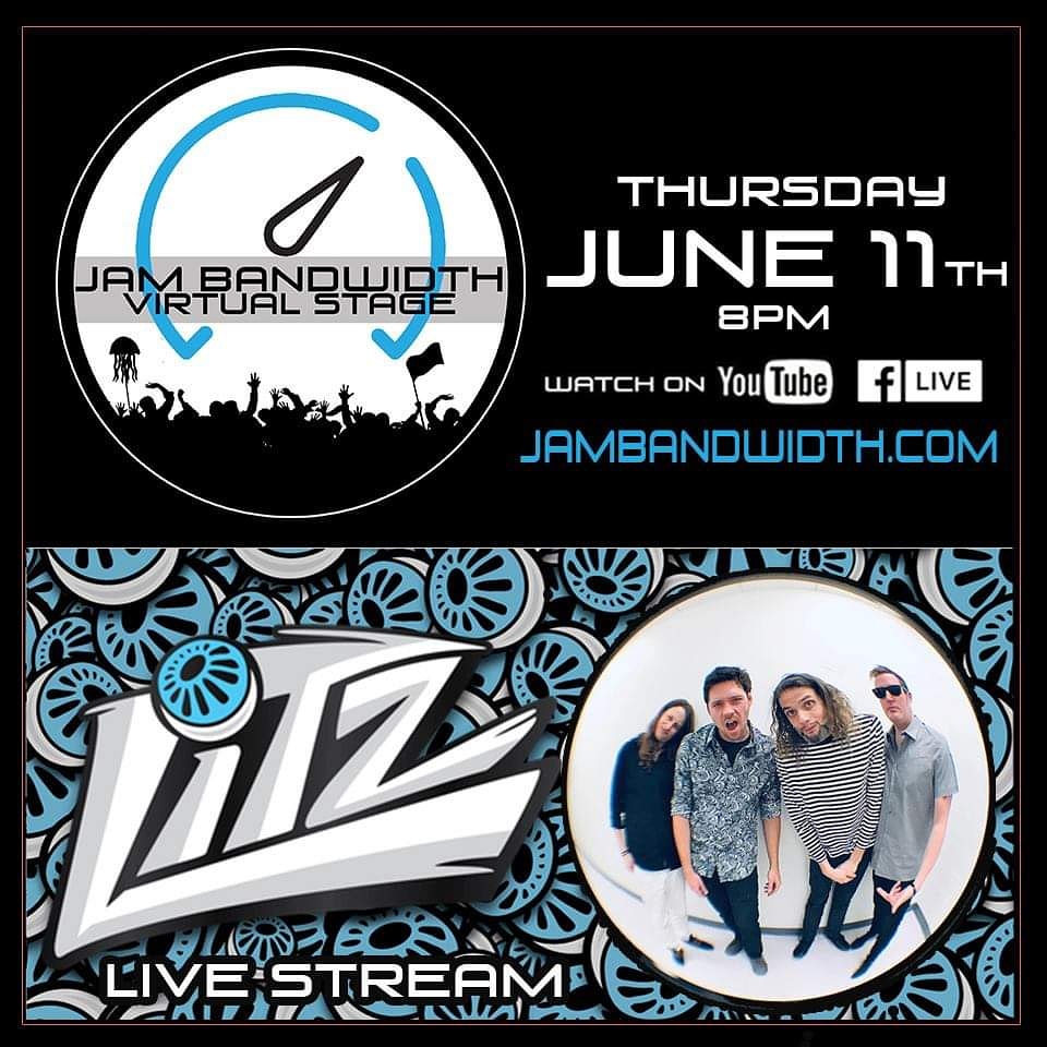 JamBandwidth's tweet photo. Thursday  night we're getting funky with Maryland's Litz! 8pm Facebook Live &amp; YouTube.
@FunkyLitzMusic 
#Litz #Funk #Jam https://t.co/xuuAfipLZJ