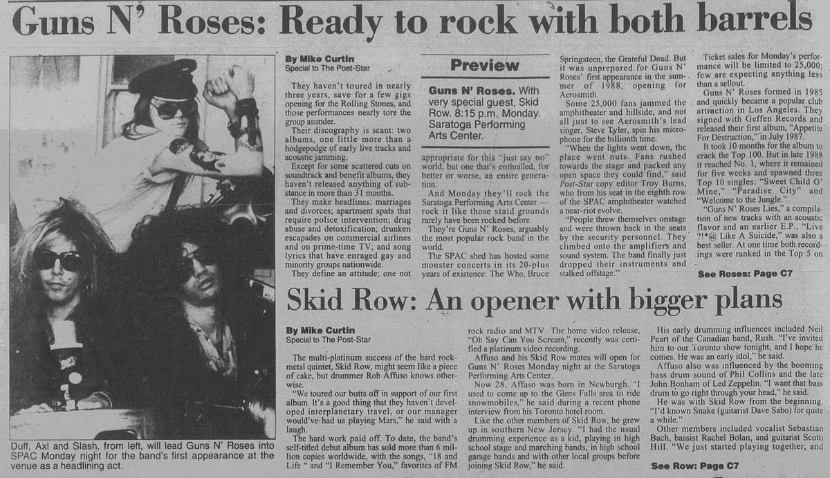 On This Day - June 10th 1991. The mighty Guns N' Roses perform at