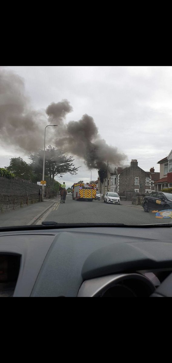 Busy afternoon for us this afternoon. Supported by @AFRSClevedon &amp; @AFRSWinscombe a couple of photos show how severe this job was we worked hard to prevent this spreading to adjoining properties.