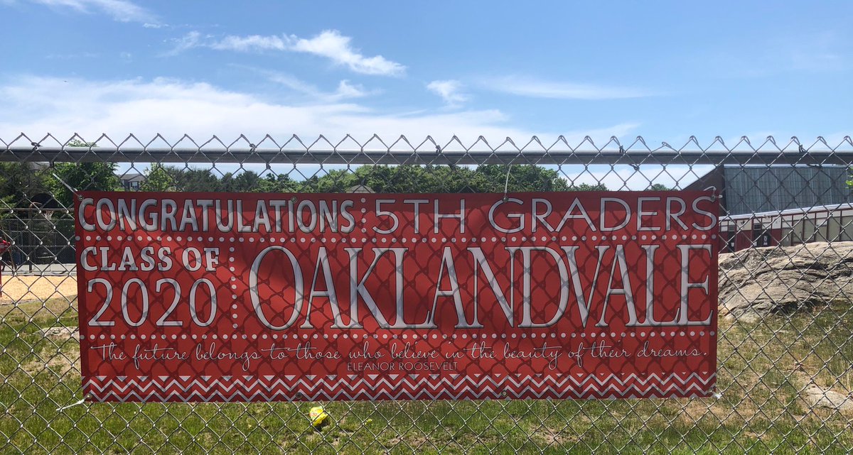 As the year comes to an end we  wanted to recognize all our fifth graders. We have two banners that are hanging at the school - we are so proud of each and every one of you!