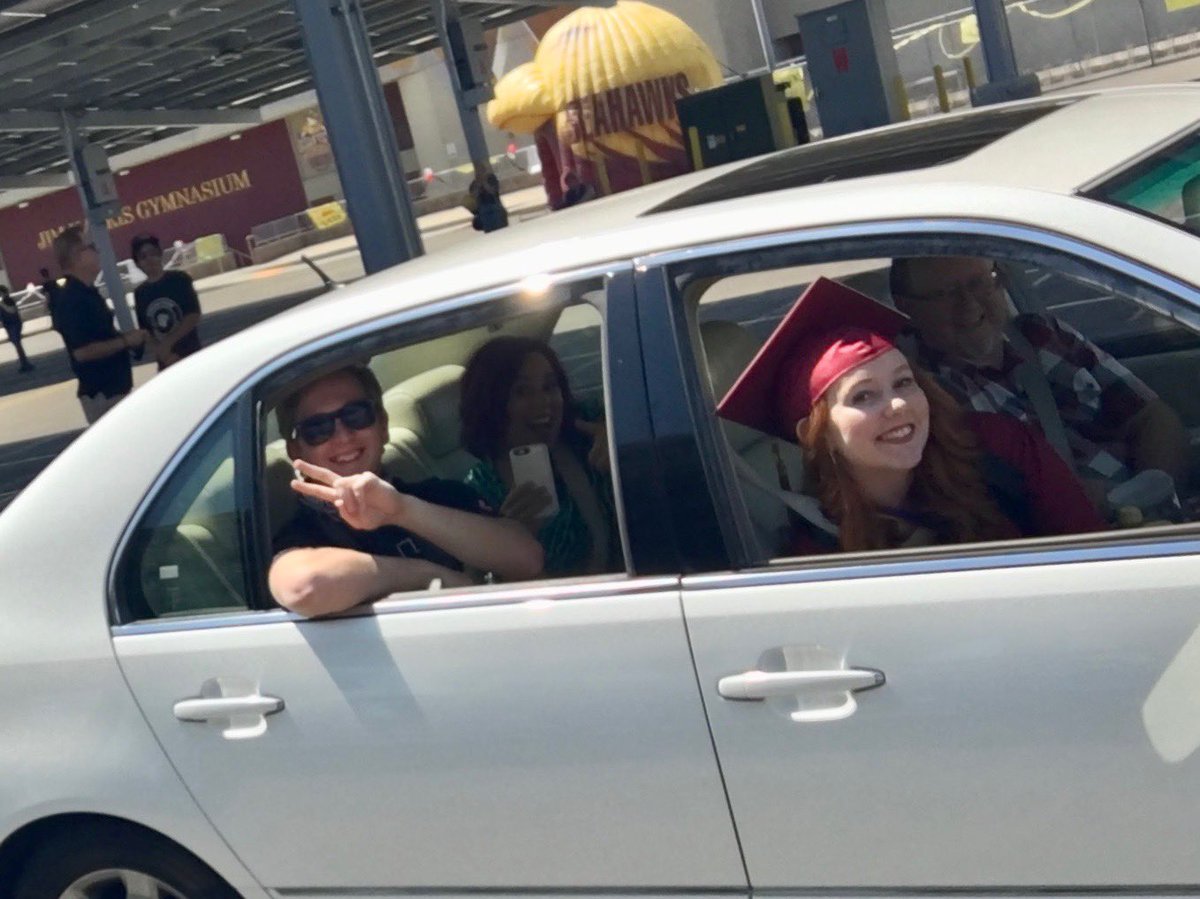 The Knox family celebrates Autumn at OV Graduation 2020