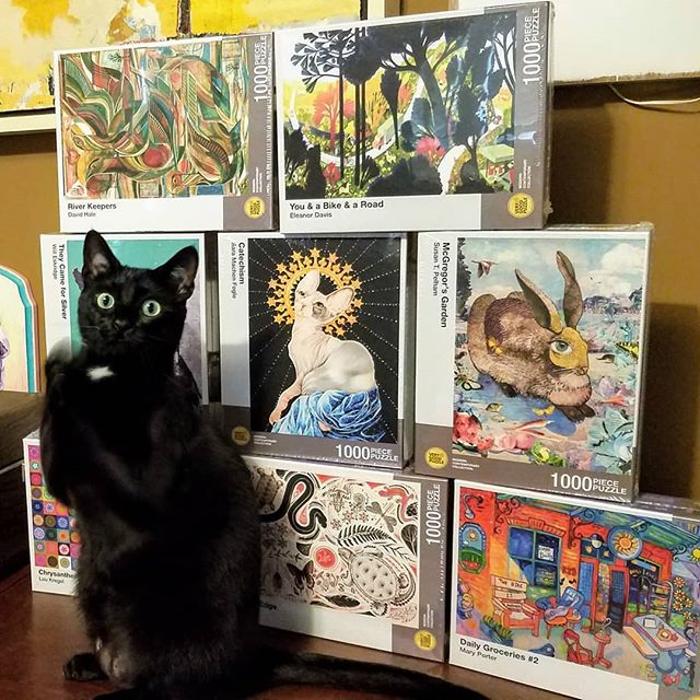 verygoodpuzzle's tweet photo. Daryl is stoked that our puzzles are back in stock!! https://t.co/WAkQpPIYBV