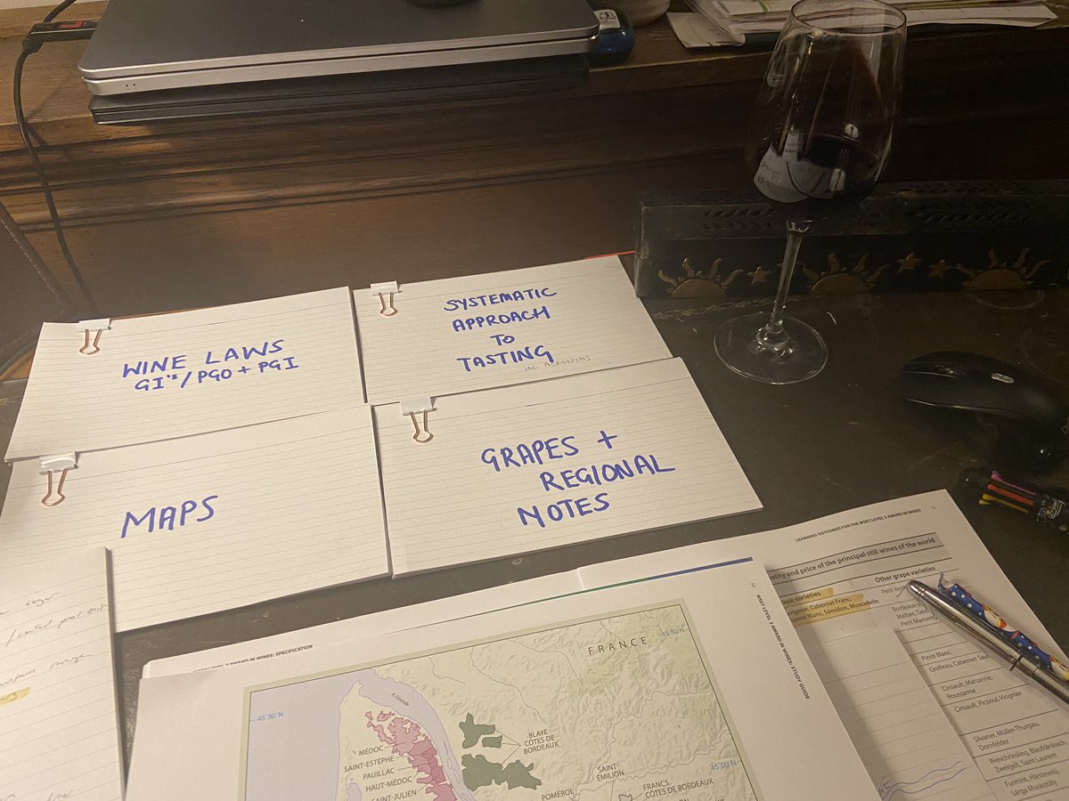 Virtual_Vines's tweet image. Happiness for #VirtualVines is @WSETuk revision, incense and a glass of ‘research’ of course.