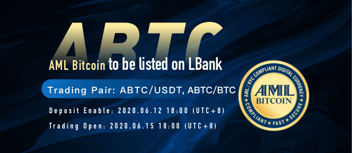 AMLBitcoin's tweet photo. Major announcement: #AMLBitCoin will be listed on @LBank_Exchange starting June 15th. 
We are excited to announce that we are partnering with one of the biggest exchanges in the world - #LBank, with a daily turnover of 2.16B US-Dollar. #cryptocurrency #blockchain #listing #BTC https://t.co/Ihl69cfR2h