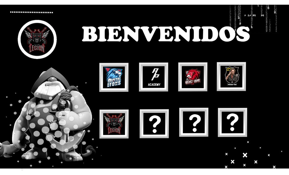 Presentación de los equipos que participarán de esta Liga ❤️⚡64/64 
@CapitalLyonsGG 
@AyllusAcademy 
<a href="/LegionCRGG/">The Legion ™</a> 
<a href="/ggFamily7/">ggPros'tis™️</a> 
<a href="/GamingtmToxic/">Matte⚡️</a>