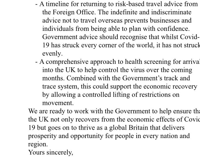 henrimurison's tweet photo. The current restrictions for arrivals in UK will have a significantly detrimental impact on universities &amp; tourism industry in North. That is why business leaders @BCCAdam @cbicarolyn including those of us in regions inc @JasmineLdnFirst @NWBLTCEO &amp; myself https://t.co/mwVVvqXTlz https://t.co/m7J7dUtpV7