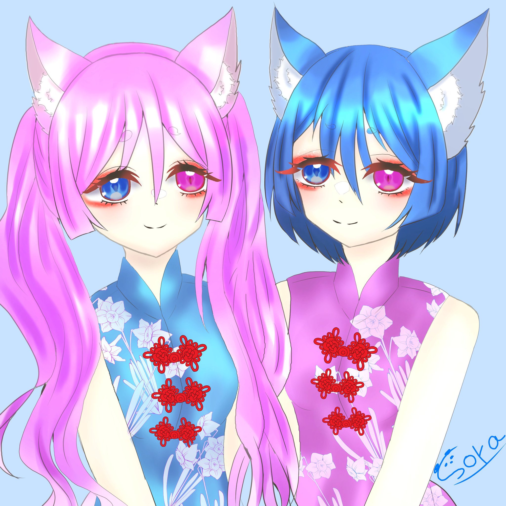 そら 二人描くの疲れた 双子ちゃんです 双子イラスト久しぶりに描いた気がする イラスト 創作イラスト オリキャラ T Co 6cr58rqcbz Twitter