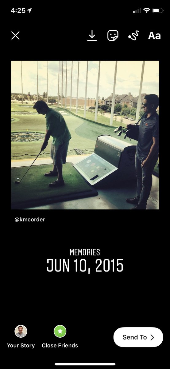 TBT to when i caddied for <a href="/Jeff_CMU/">Jeff</a> at <a href="/Topgolf/">Topgolf</a> ⛳️
