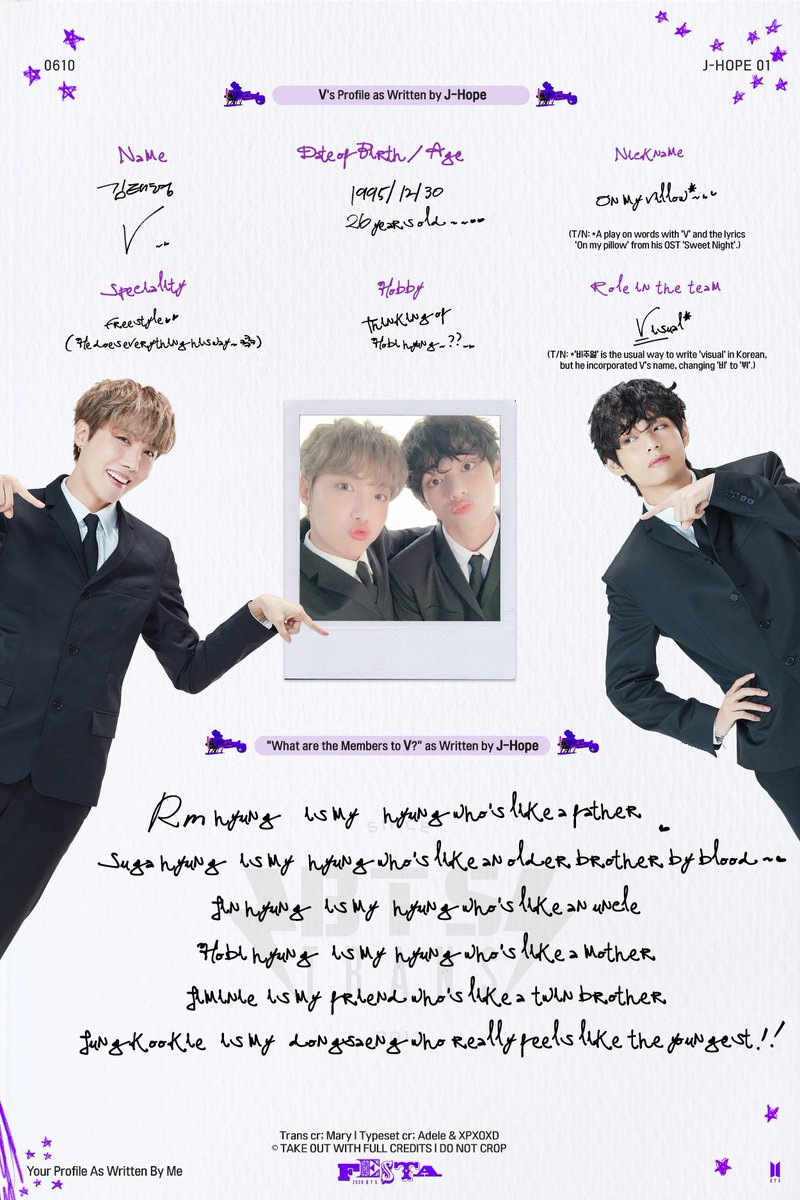 Bts Translations Bangtansubs btsfesta Bts Profile 2 Translation Pages 5 8 Jimin By Jin V By J Hope Folder With All Translated Pages In Hd T Co Qidwx3iqxf T Co Bni6ol3o5f