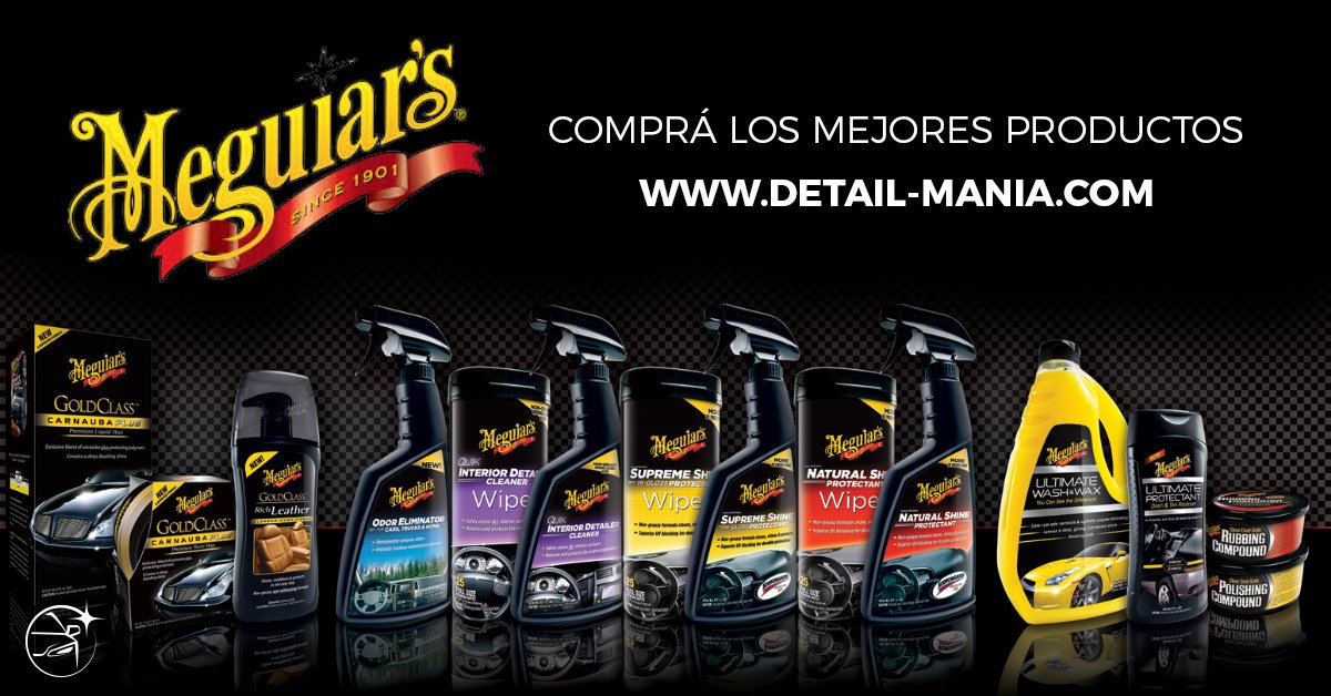detailmania's tweet photo. 🤜 Cuidá tu auto 🚗 con #Meguiars como lo hacen los detailers profesionales! 😉  ➤ Compra online 🖥 https://t.co/db8c6koyDH
⚠️ Estamos haciendo las entregas de manera regular! 📦
#FanDelBrillo #QuedoEspejo #Detailing #Detailers #DetailingArgentina #DetailingWorld #Meguiars https://t.co/klXelJFs6o
