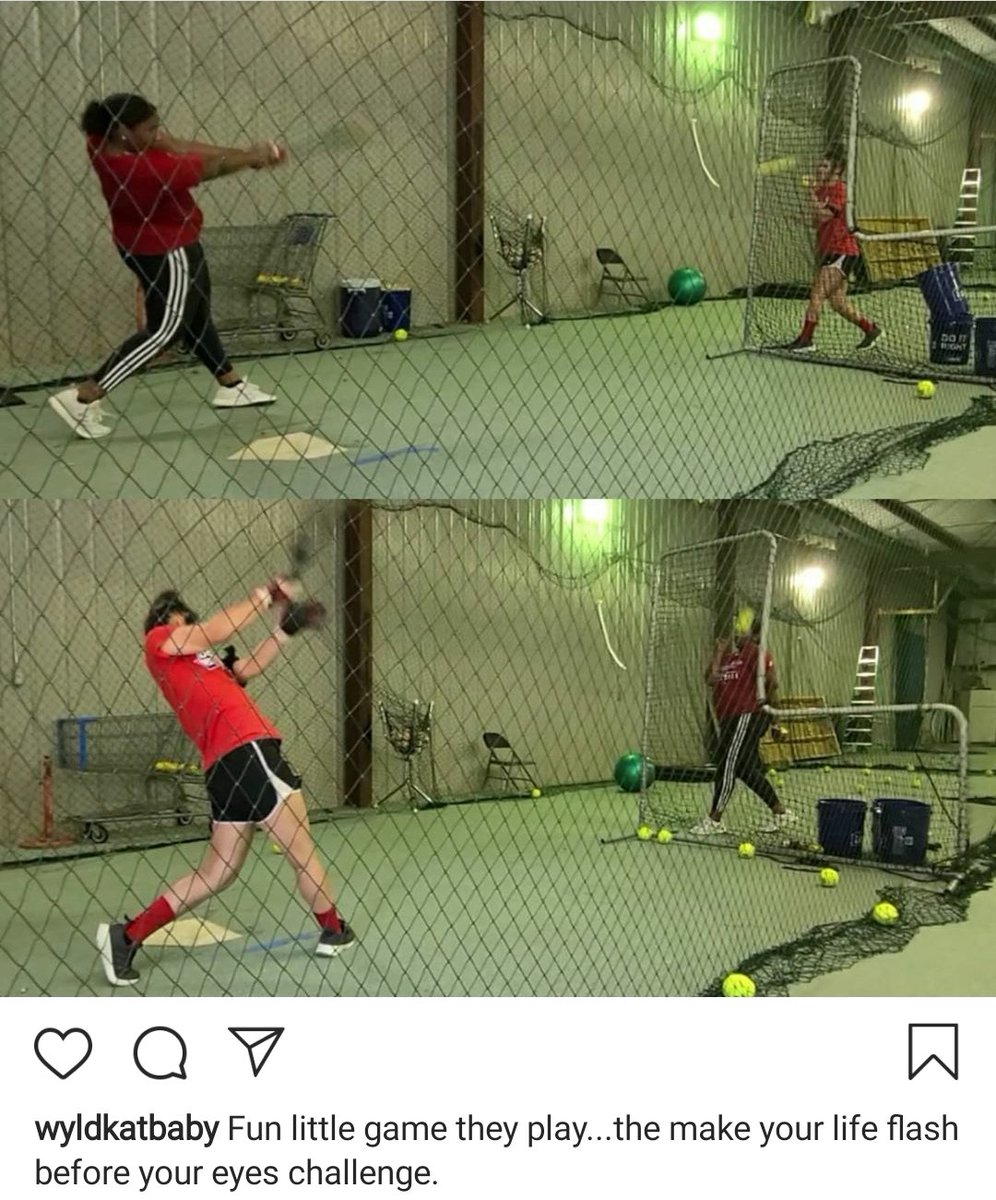 Redleg_2005's tweet photo. Pickle and Reni getting in more swings this afternoon. #pickle2022 #sluggerup #sluggernation #ladysluggers #sluggerforlife https://t.co/8L2noo0Ptj