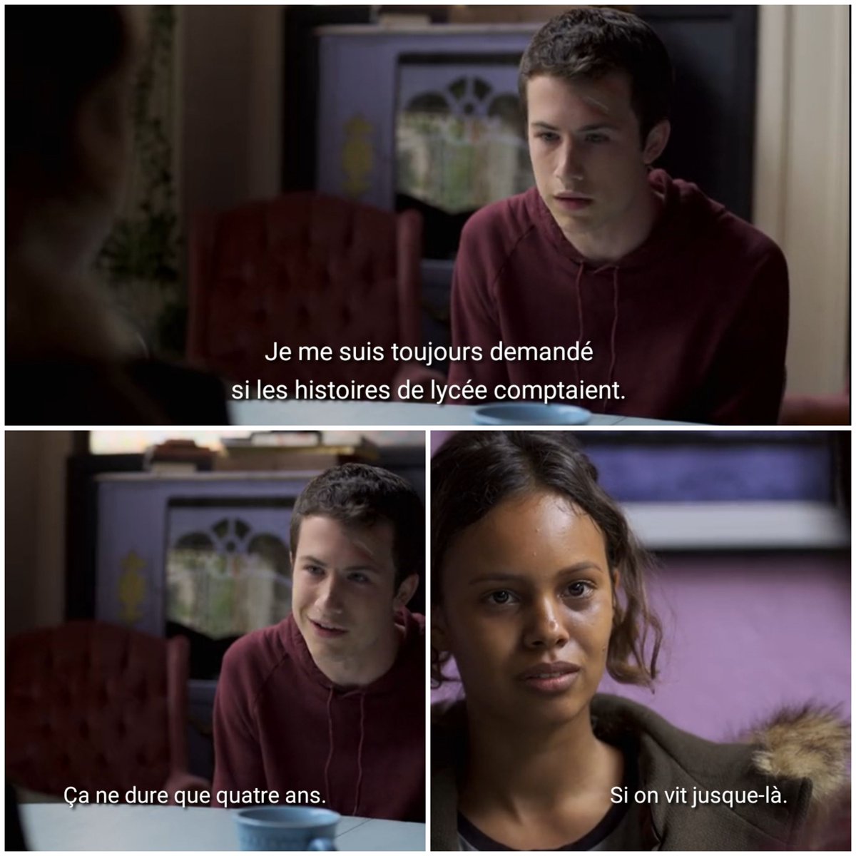 Lilidreamson's tweet photo. #13ReasonsWhy le discours de la remise des diplômes était annoncé depuis l'épisode 2 de la saison 1. 
#jessicadavis #clayjensen #justinfoley https://t.co/OV2lpDbVzj