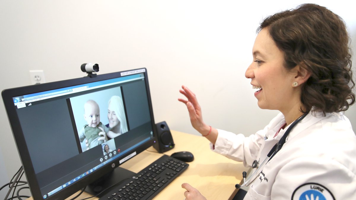 LurieChildrens's tweet photo. Now, more than ever, our team of experts are here for you and continue to provide the care you need, both in-person and by video. If you have an upcoming video appointment, we answer common questions to help you get the most out of your virtual visit! https://t.co/U6jnxKH8CV https://t.co/XUXsLzqNdT
