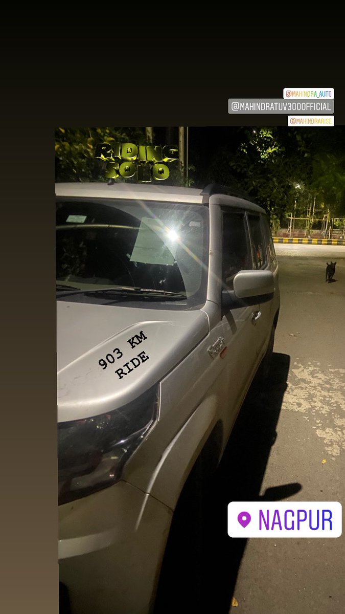 dhruvilsheth's tweet image. #indiareopens : Solo Travel Experiences of 903KM with tough &amp;amp; stylish @MahindraTUV300 .. @Mahindra_Auto TUV300 is worth Appreciating..!