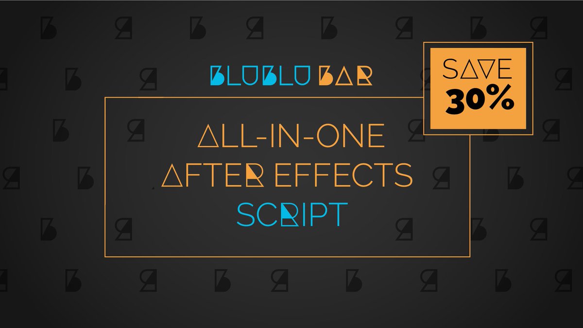 BluBluBar is All-In-One After Effects script that makes your animation work much easier.

There are hundreds of AE script out there but there's only one that combines all important features. Now you can get BBB for a special price. 

Buy #BluBluBar here: gumroad.com/l/blublubar/bl…