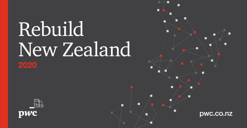 PwC_NZ's tweet photo. What are the big ideas that need to be advanced so NZ can emerge stronger in the new normal post COVID-19? How do we tackle the twin challenges of growing our economy and boosting productivity? Our #RebuildNZ report presents the opportunities. https://t.co/UBr5wfCeel https://t.co/DtrOZCU2cx