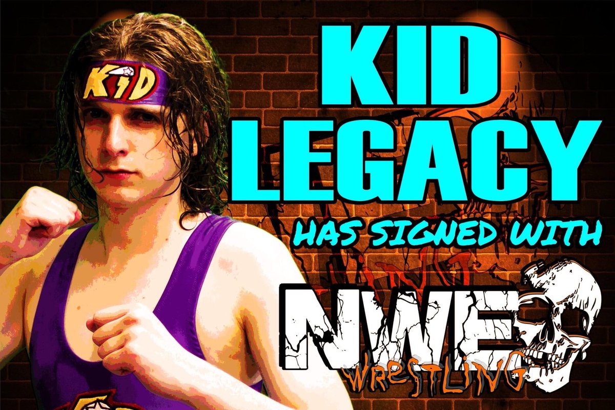 Kid Legacy had signed a new contact with @nweprowrestling to join the full time roster. He is ready to get back to action once the COVID-19 restrictions are lifted and we are once again able to run events. Kid Legacy says he is ready to make an impact in a big mans world. #LEGACY