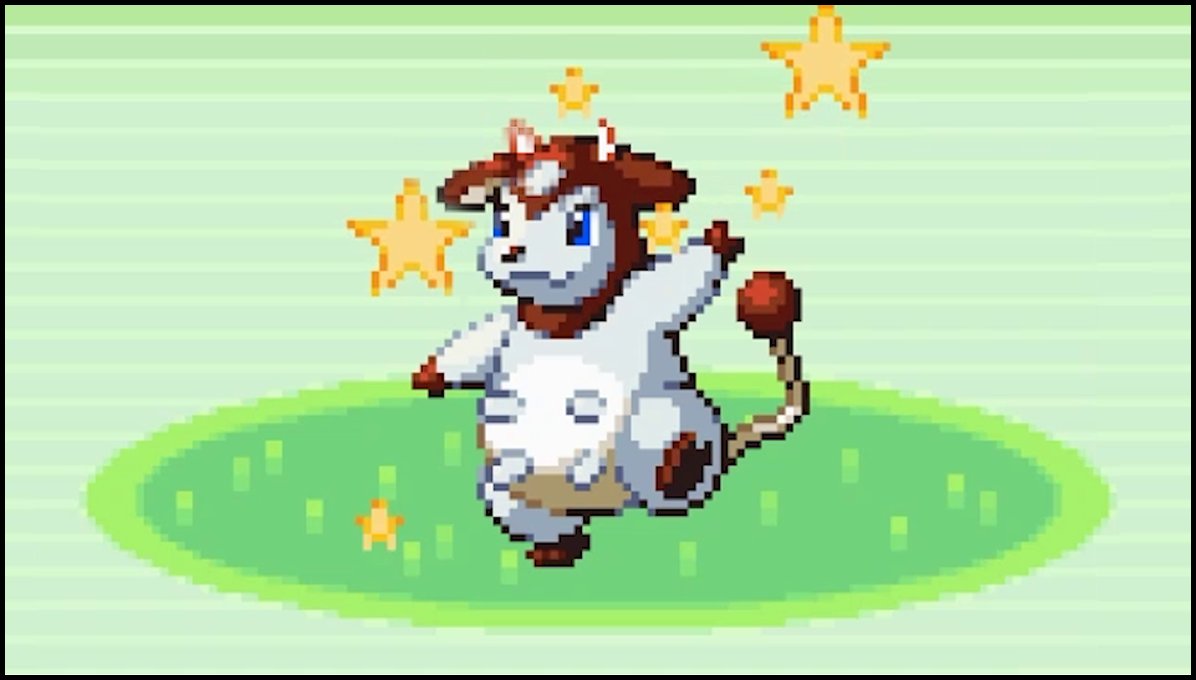MarkJamesColgan's tweet photo. She's back!! Shiny Miltank after 6,192 encounters! This is my 2nd shiny for #SafariWeek and I'm delighted to even see this beaut! 😁✨ Did I catch her? video- https://t.co/Uf1EGBwSYW https://t.co/o7b4FqRGUF